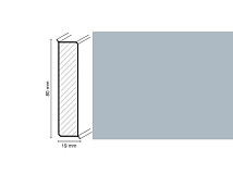 Широкий плинтус Cubu flex life XL 80/19 1202 Cветло-серый фото 1 | FLOORDEALER